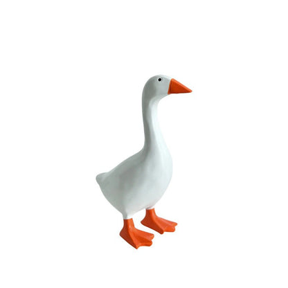 Cute Duck-Shaped Magnetic Key Holder, Decorative Resin Key Organizer for Entryway