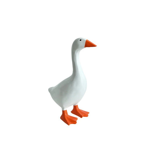 Cute Duck-Shaped Magnetic Key Holder, Decorative Resin Key Organizer for Entryway